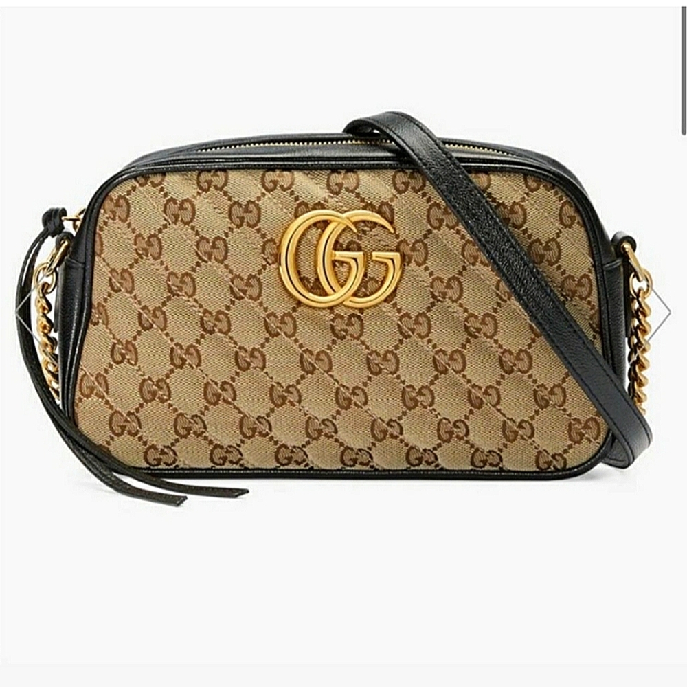 Gucci Marmont Crossbody Bag Monogram Matellase EUC